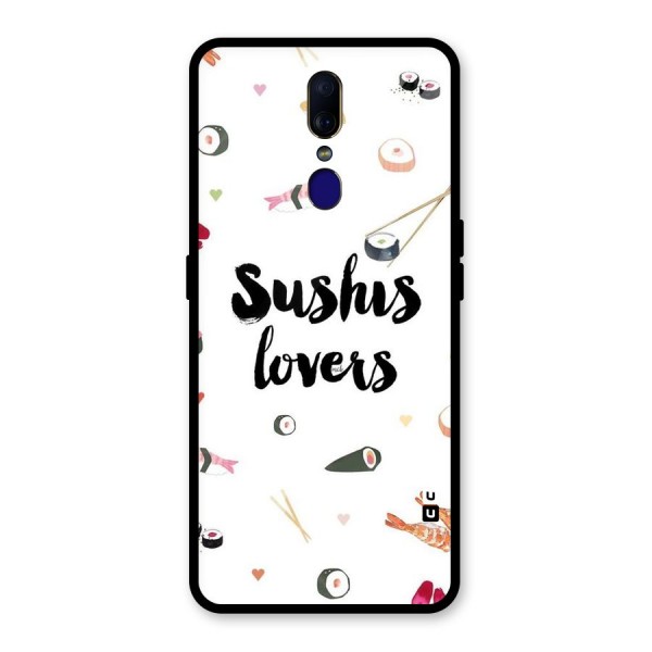 Sushi Lovers Glass Back Case for Oppo F11