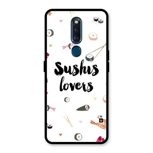 Sushi Lovers Glass Back Case for Oppo F11 Pro