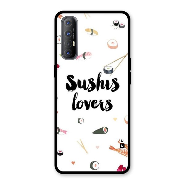 Sushi Lovers Glass Back Case for Oppo Reno3 Pro