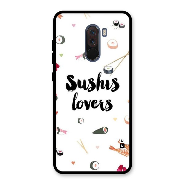 Sushi Lovers Glass Back Case for Poco F1