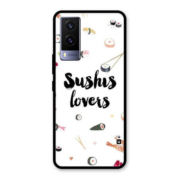 Sushi Lovers Glass Back Case for Vivo V21e 5G