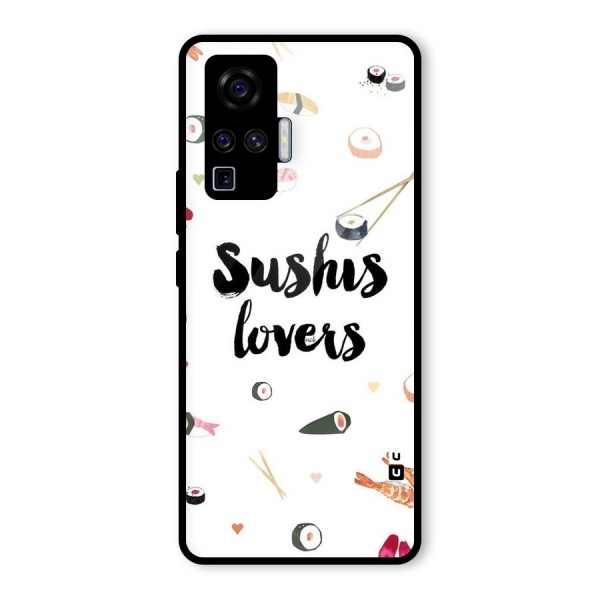 Sushi Lovers Glass Back Case for Vivo X50 Pro