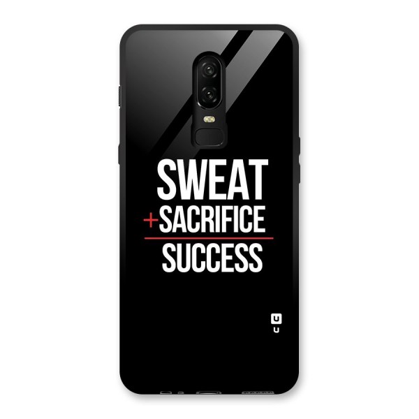 Sweat Sacrifice Success Glass Back Case for OnePlus 6