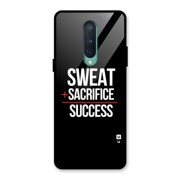 Sweat Sacrifice Success Glass Back Case for OnePlus 8