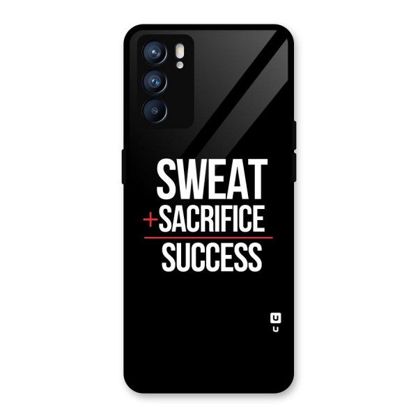 Sweat Sacrifice Success Glass Back Case for Oppo Reno6 5G