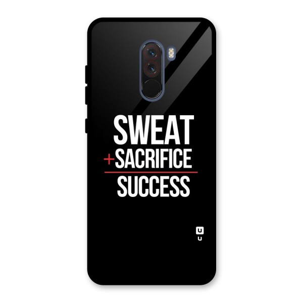 Sweat Sacrifice Success Glass Back Case for Poco F1