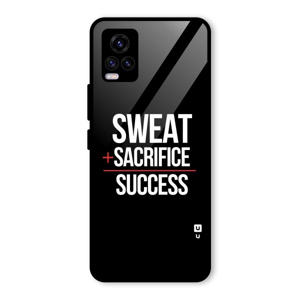 Sweat Sacrifice Success Glass Back Case for Vivo V20