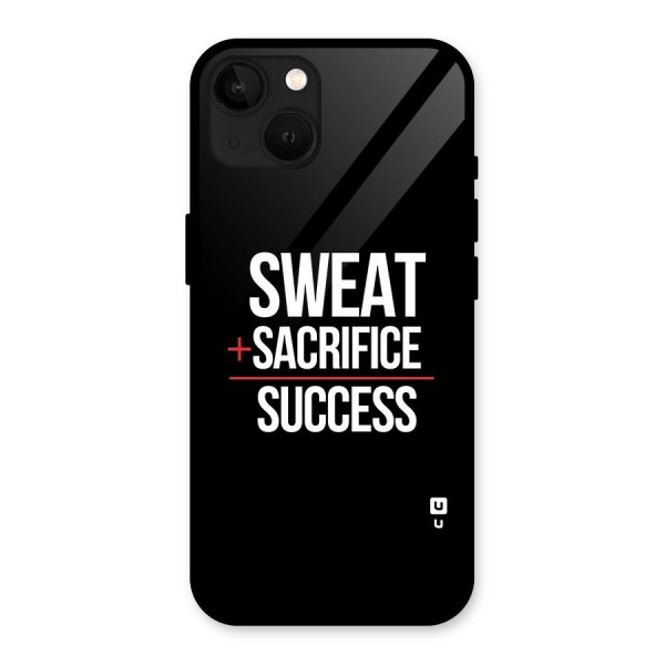 Sweat Sacrifice Success Glass Back Case for iPhone 13