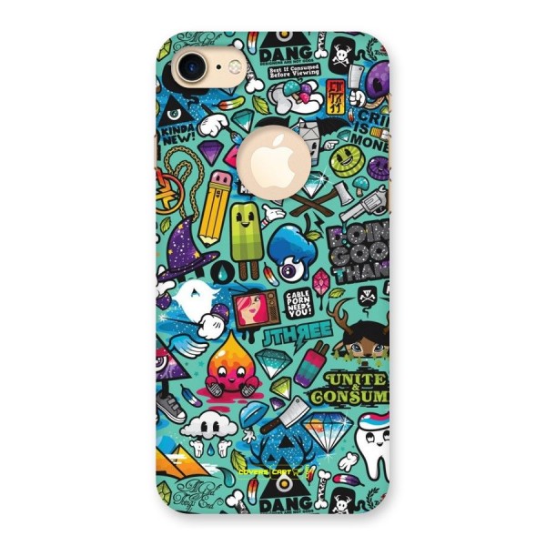 Sweet Candies Back Case for iPhone 8 Logo Cut