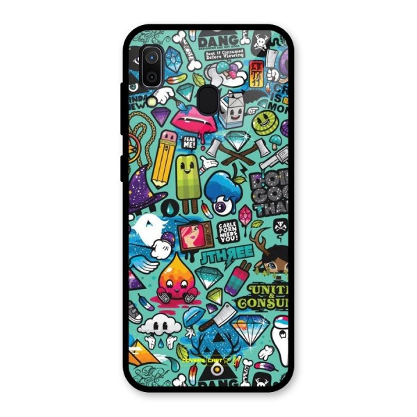 Sweet Candies Glass Back Case for Galaxy A30