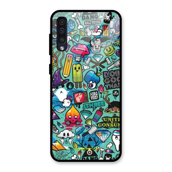 Sweet Candies Glass Back Case for Galaxy A50s