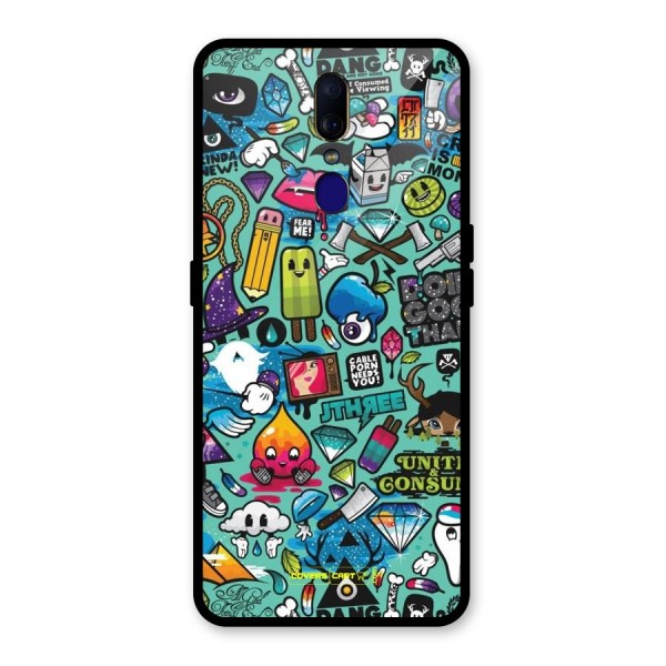 Sweet Candies Glass Back Case for Oppo F11