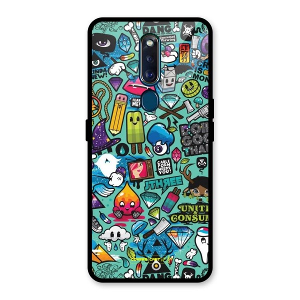 Sweet Candies Glass Back Case for Oppo F11 Pro