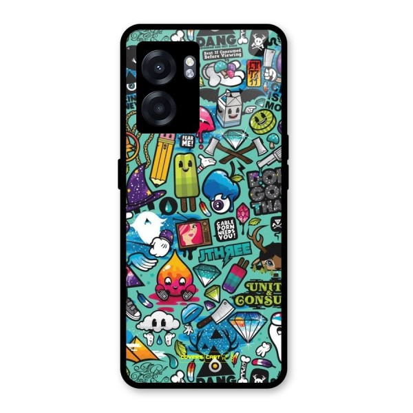 Sweet Candies Glass Back Case for Oppo K10 (5G)