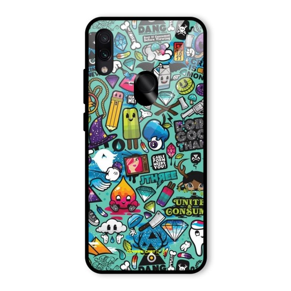 Sweet Candies Glass Back Case for Redmi Note 7