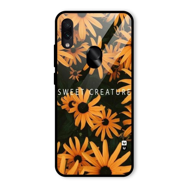 Sweet Creature Glass Back Case for Redmi Note 7S