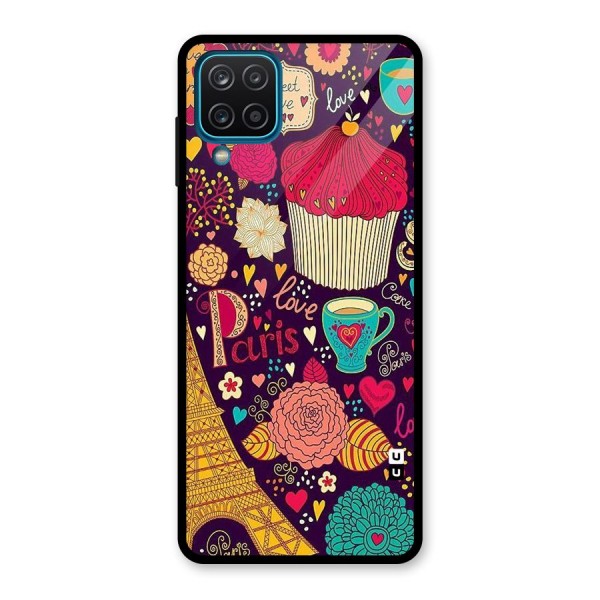 Sweet Love Glass Back Case for Galaxy A12