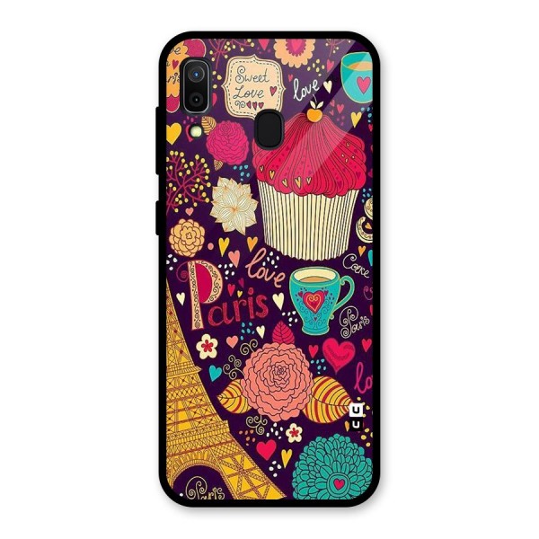 Sweet Love Glass Back Case for Galaxy A30