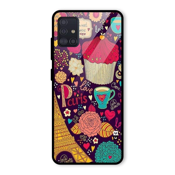 Sweet Love Glass Back Case for Galaxy A51