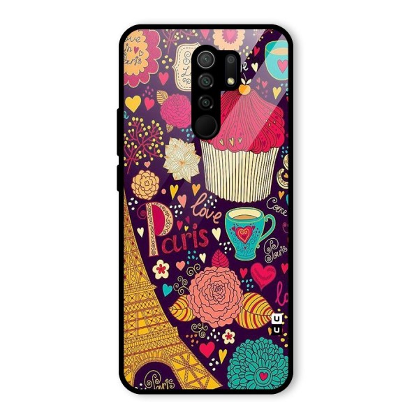 Sweet Love Glass Back Case for Redmi 9 Prime