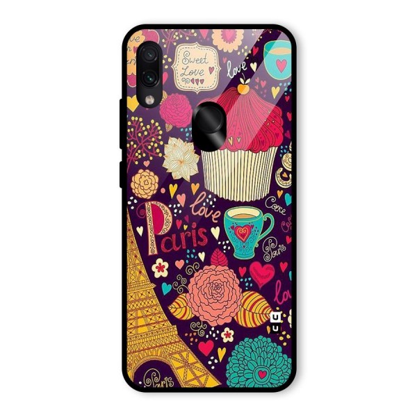 Sweet Love Glass Back Case for Redmi Note 7