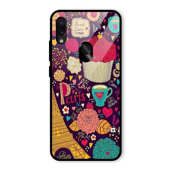 Sweet Love Glass Back Case for Redmi Note 7S