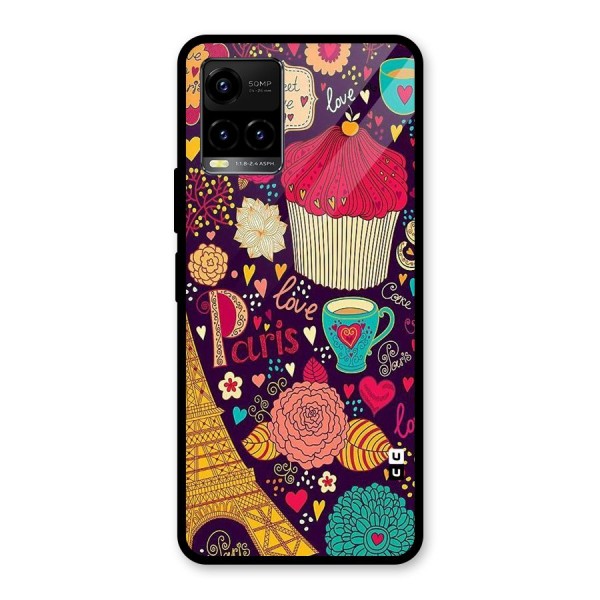 Sweet Love Glass Back Case for Vivo Y21 2021