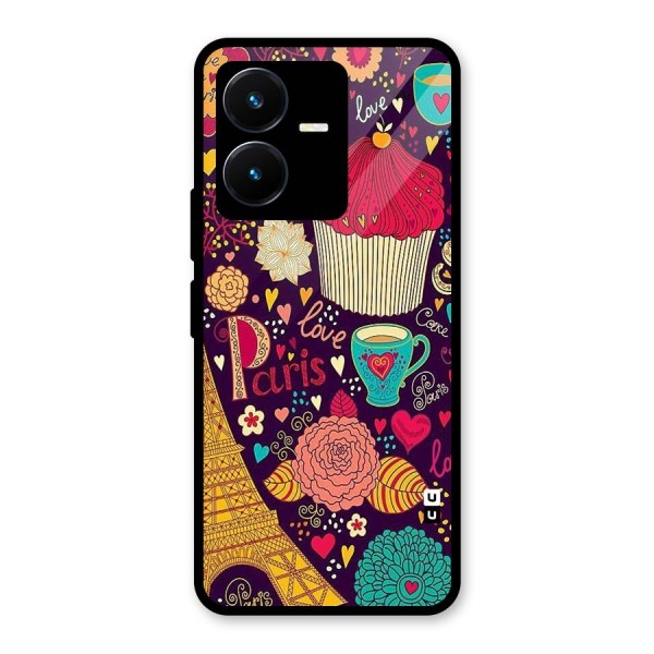 Sweet Love Glass Back Case for Vivo Y22