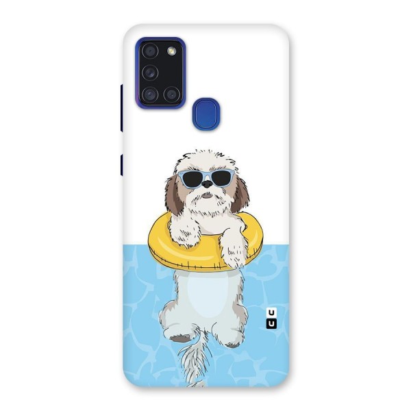 Swimming Doggo Back Case for Galaxy A21s