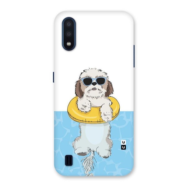 Swimming Doggo Back Case for Galaxy M01