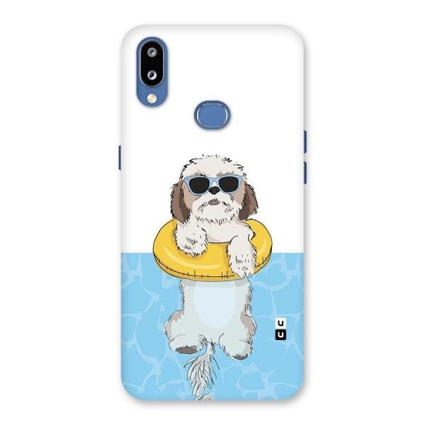 Swimming Doggo Back Case for Galaxy M01s