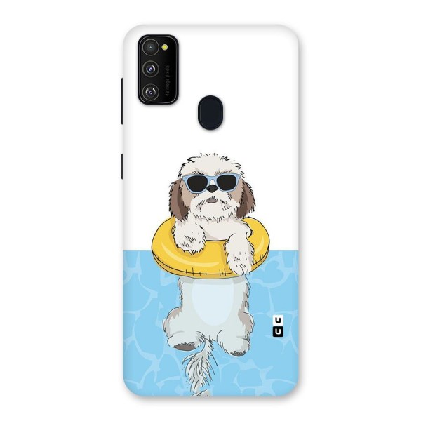 Swimming Doggo Back Case for Galaxy M21