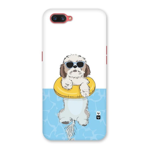 Swimming Doggo Back Case for Oppo A3s