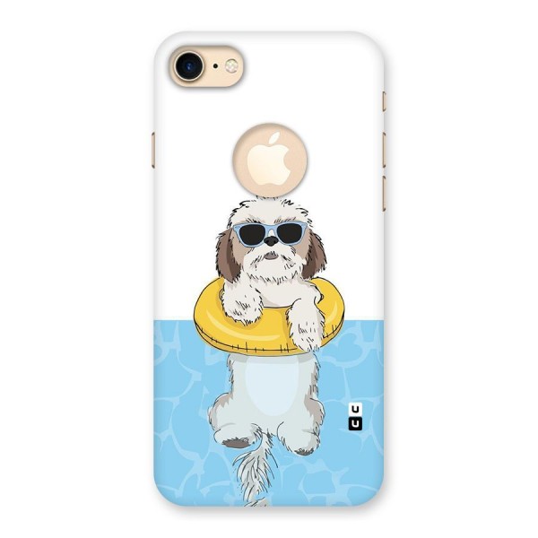 Swimming Doggo Back Case for iPhone 8 Logo Cut