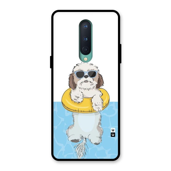 Swimming Doggo Glass Back Case for OnePlus 8