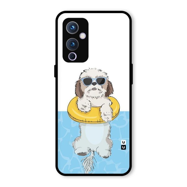 Swimming Doggo Glass Back Case for OnePlus 9