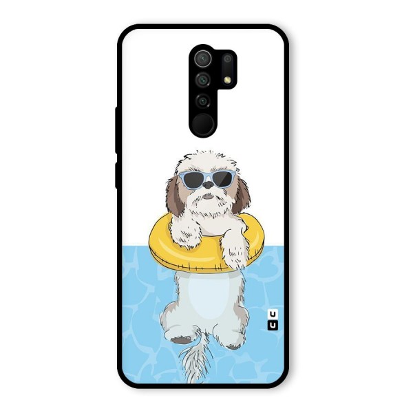 Swimming Doggo Glass Back Case for Poco M2