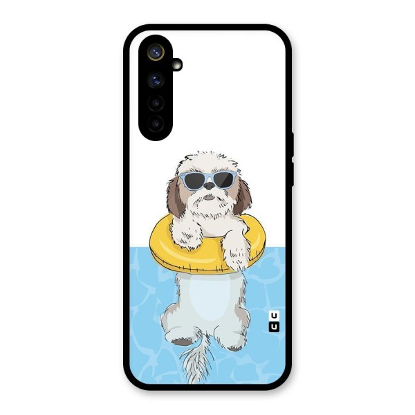 Swimming Doggo Glass Back Case for Realme 6