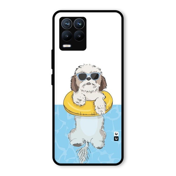 Swimming Doggo Glass Back Case for Realme 8