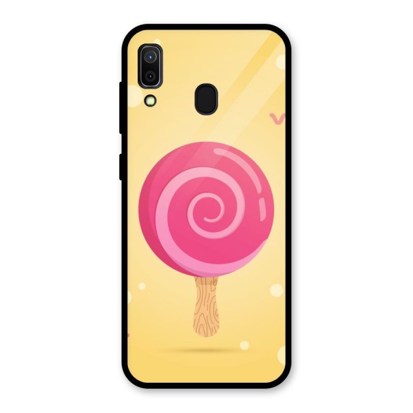 Swirl Ice Cream Glass Back Case for Galaxy A30