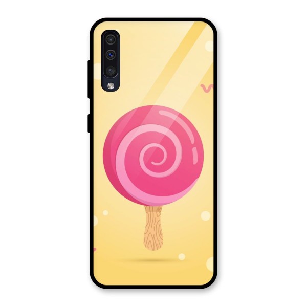 Swirl Ice Cream Glass Back Case for Galaxy A50s