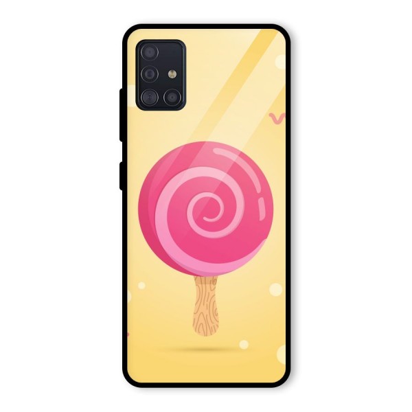 Swirl Ice Cream Glass Back Case for Galaxy A51