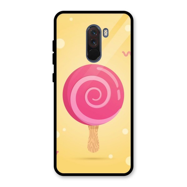 Swirl Ice Cream Glass Back Case for Poco F1