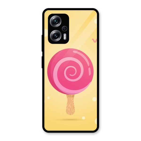 Swirl Ice Cream Glass Back Case for Redmi K50i