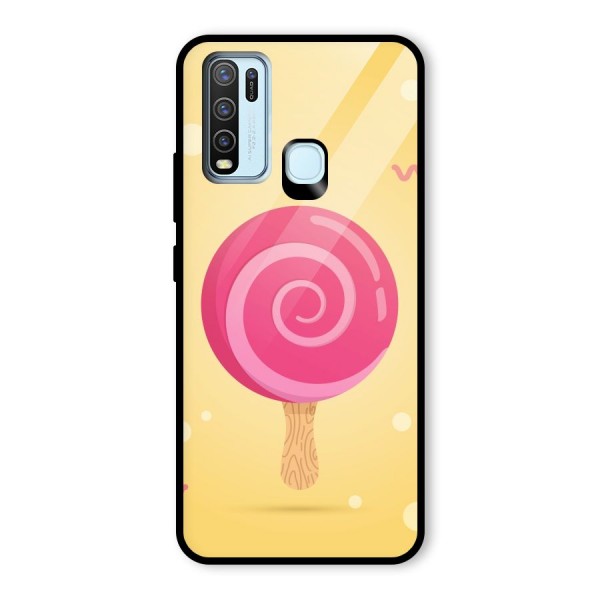 Swirl Ice Cream Glass Back Case for Vivo Y30