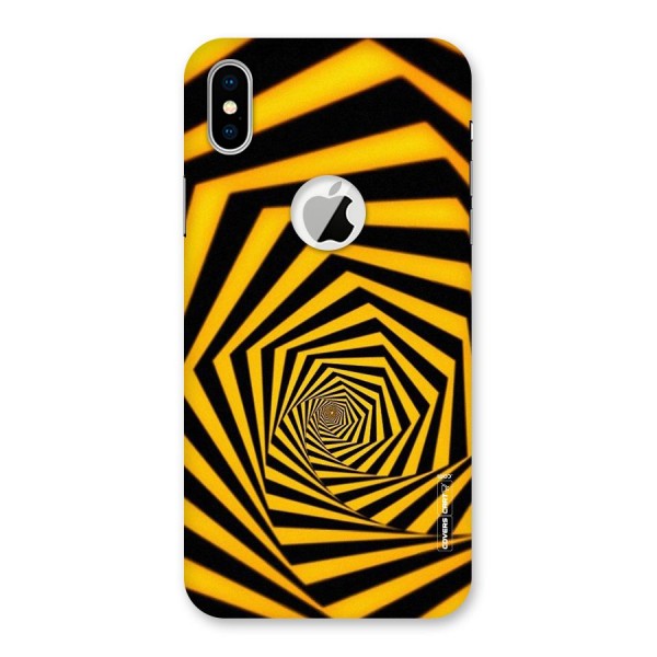 Taxi Pattern Back Case for iPhone XS Logo Cut