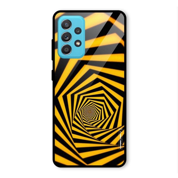 Taxi Pattern Glass Back Case for Galaxy A52s 5G