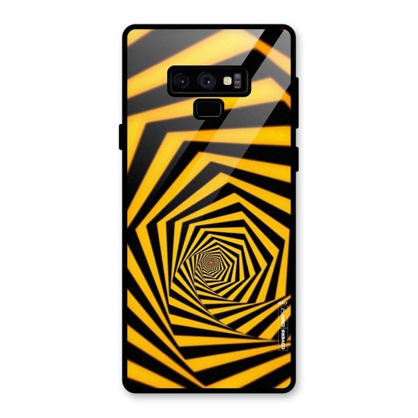 Taxi Pattern Glass Back Case for Galaxy Note 9