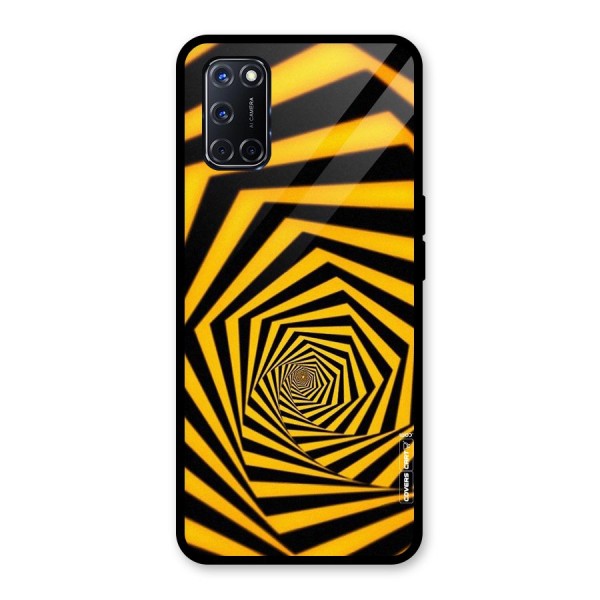 Taxi Pattern Glass Back Case for Oppo A52