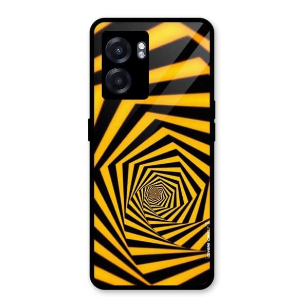 Taxi Pattern Glass Back Case for Oppo K10 (5G)